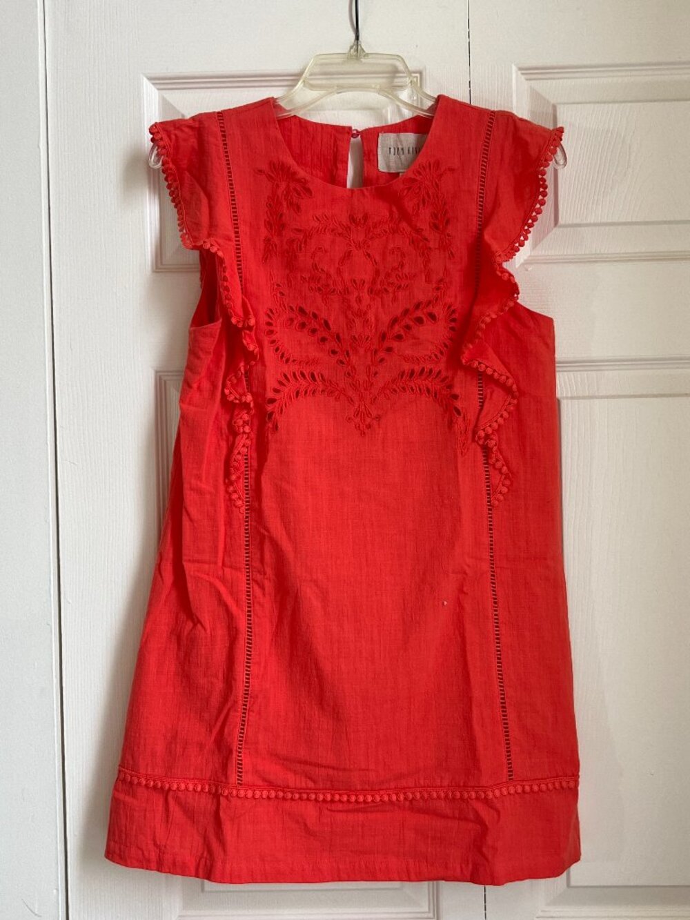 Moon River size small coral-colored cotton dress. Excelled used condition.